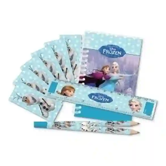 Pack Libreta+regla+lapiz Frozen (4x5)