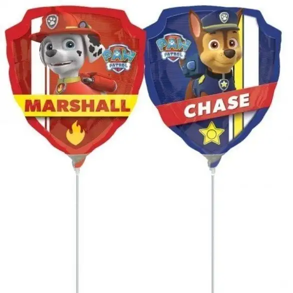 Globo Foil de la Patrulla Canina (Inflado y Sellado)