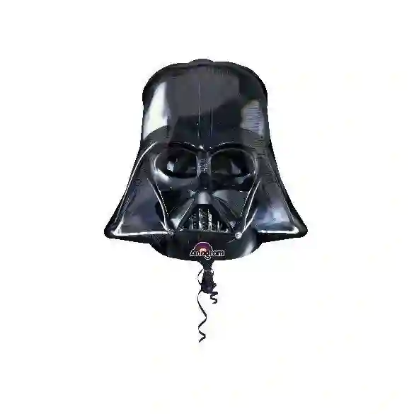Fail balloon with the shape of the Darth Vader helmet. (Packaging)