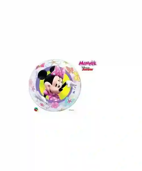 Bubble balloon 22 in. (55.8cm) Simple Minnie Mouse Bow-tile