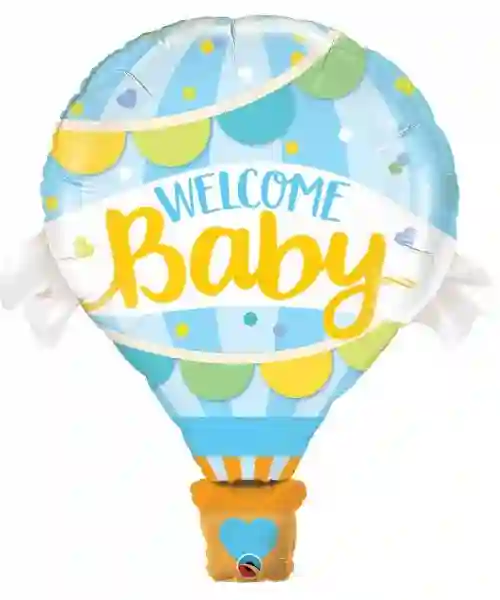 Globo foil gigante 42 pulg. (106,6cm) bienvenido bebe
