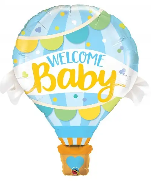 Globo foil gigante 42 pulg. (106,6cm) bienvenido bebe
