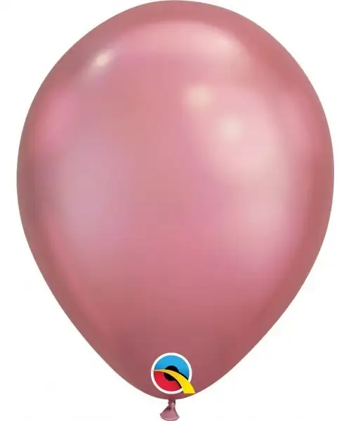 Globo de latex 7" mediano. (17,7cm) Rnd Chrome Malva 10 ud