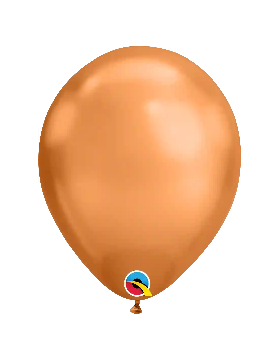 Globo de latex 7" mediano 7" (17,7cm) Rnd Chrome Cobre 10 ud