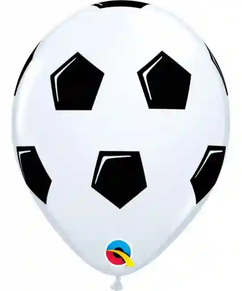 Latex balloon 11 in. (27.9cm) White football ball