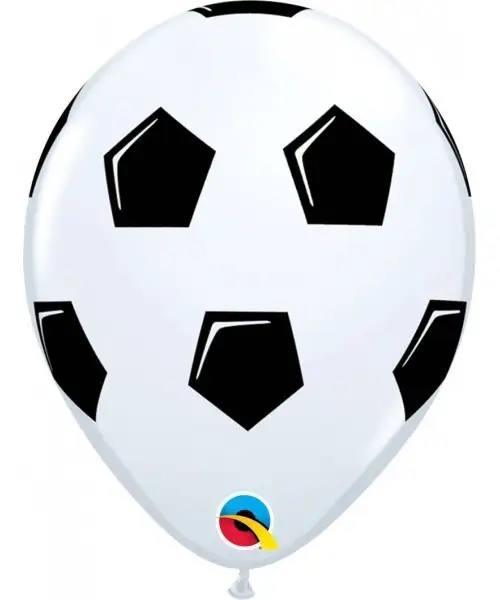 Latex balloon 11 in. (27.9cm) White football ball