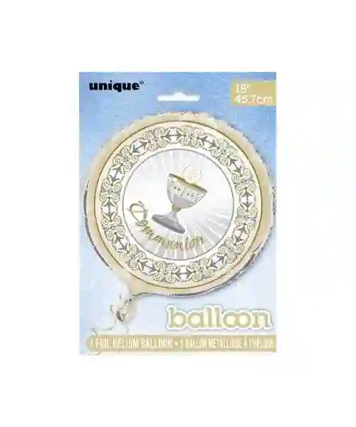 18 infil round balloon (45.7cm) Communion 45 cm