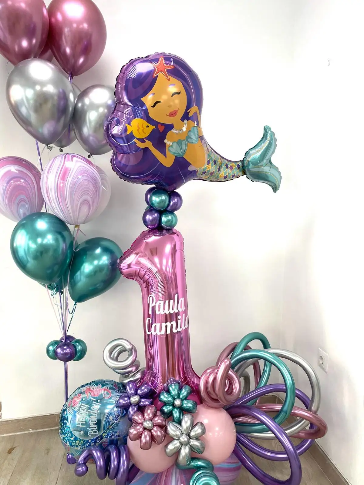 Ramo De Globos Sirena Airel