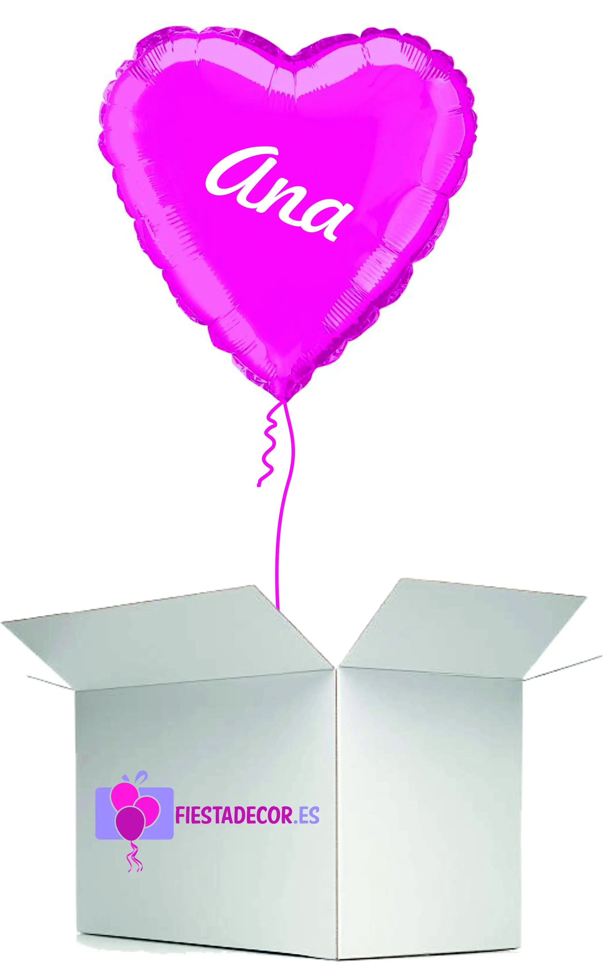 Globe in surprise heart fuchsia