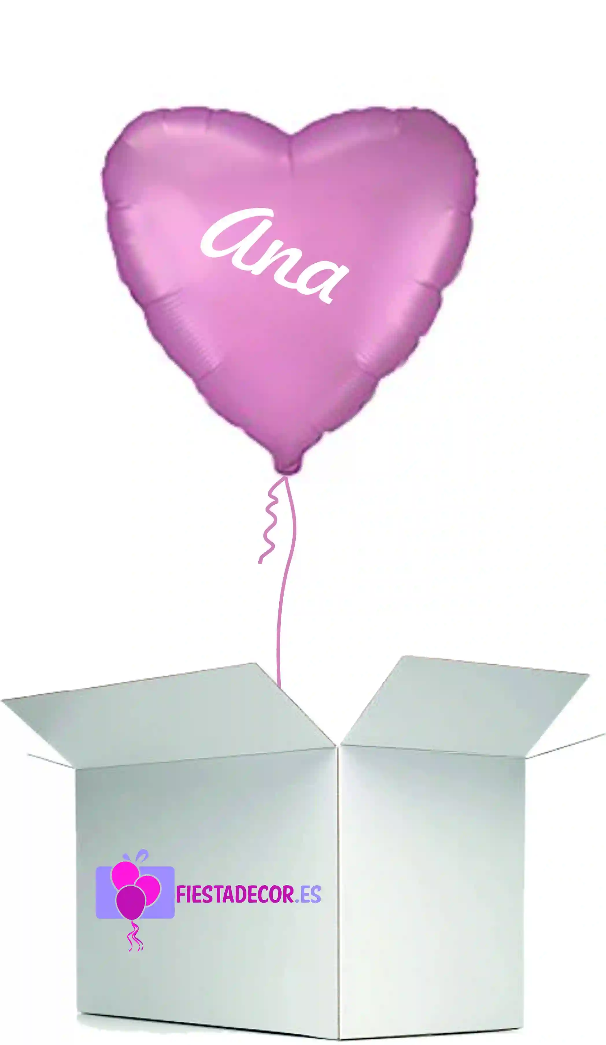 Globo in Surprise Box Rosa Golden