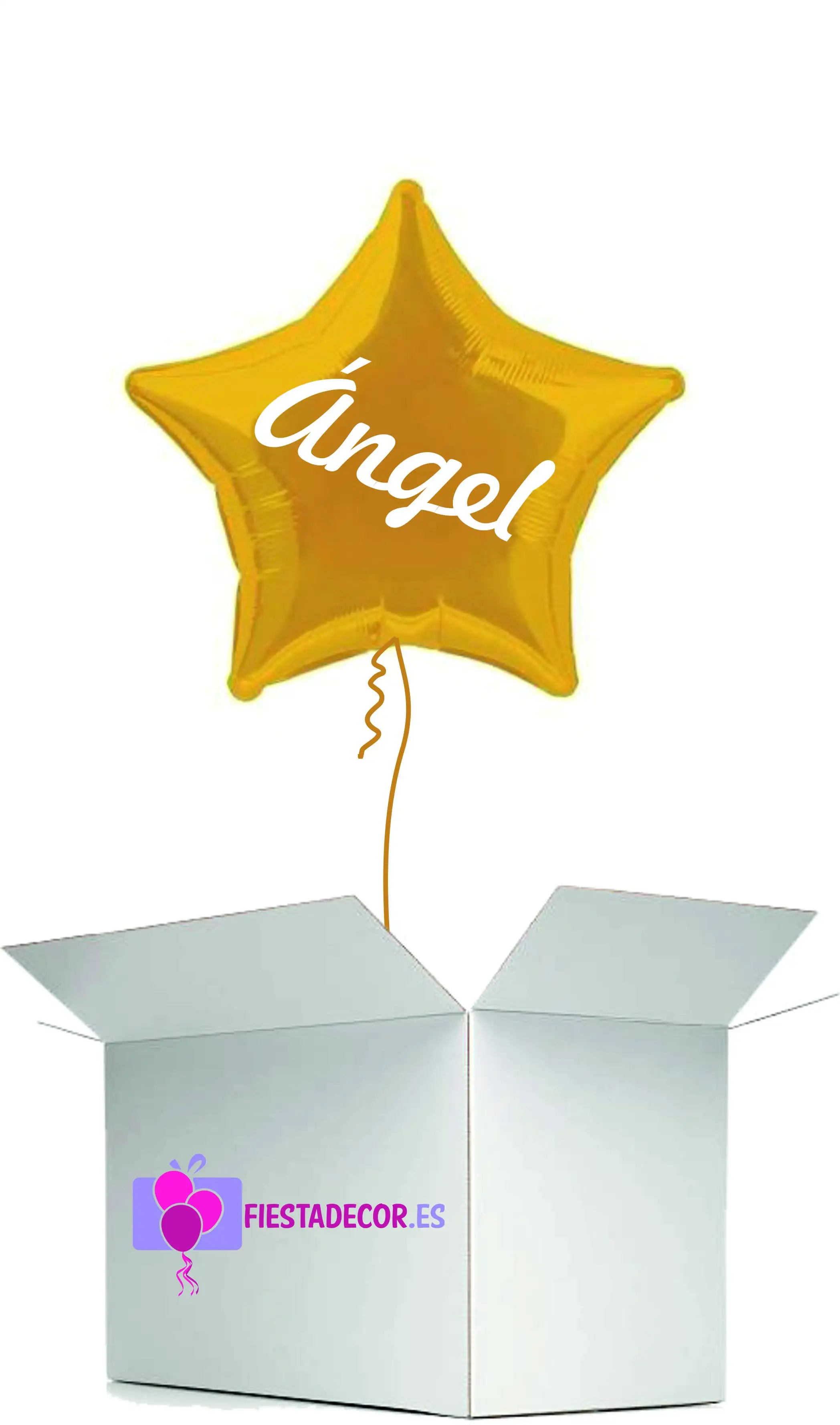 Globo in Yellow Star Surprise Box