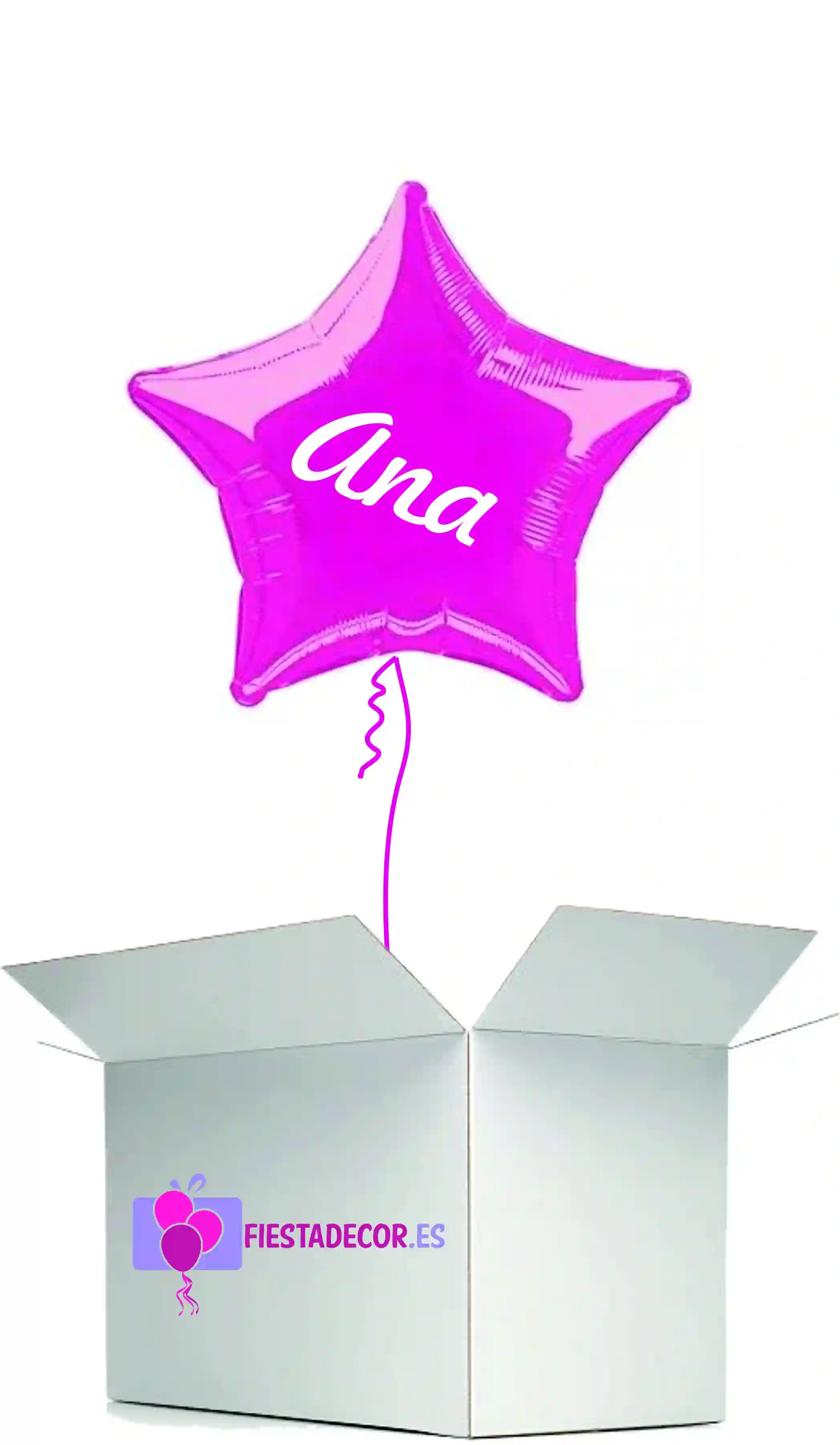 Globo in Fuchsia Star Surprise Box