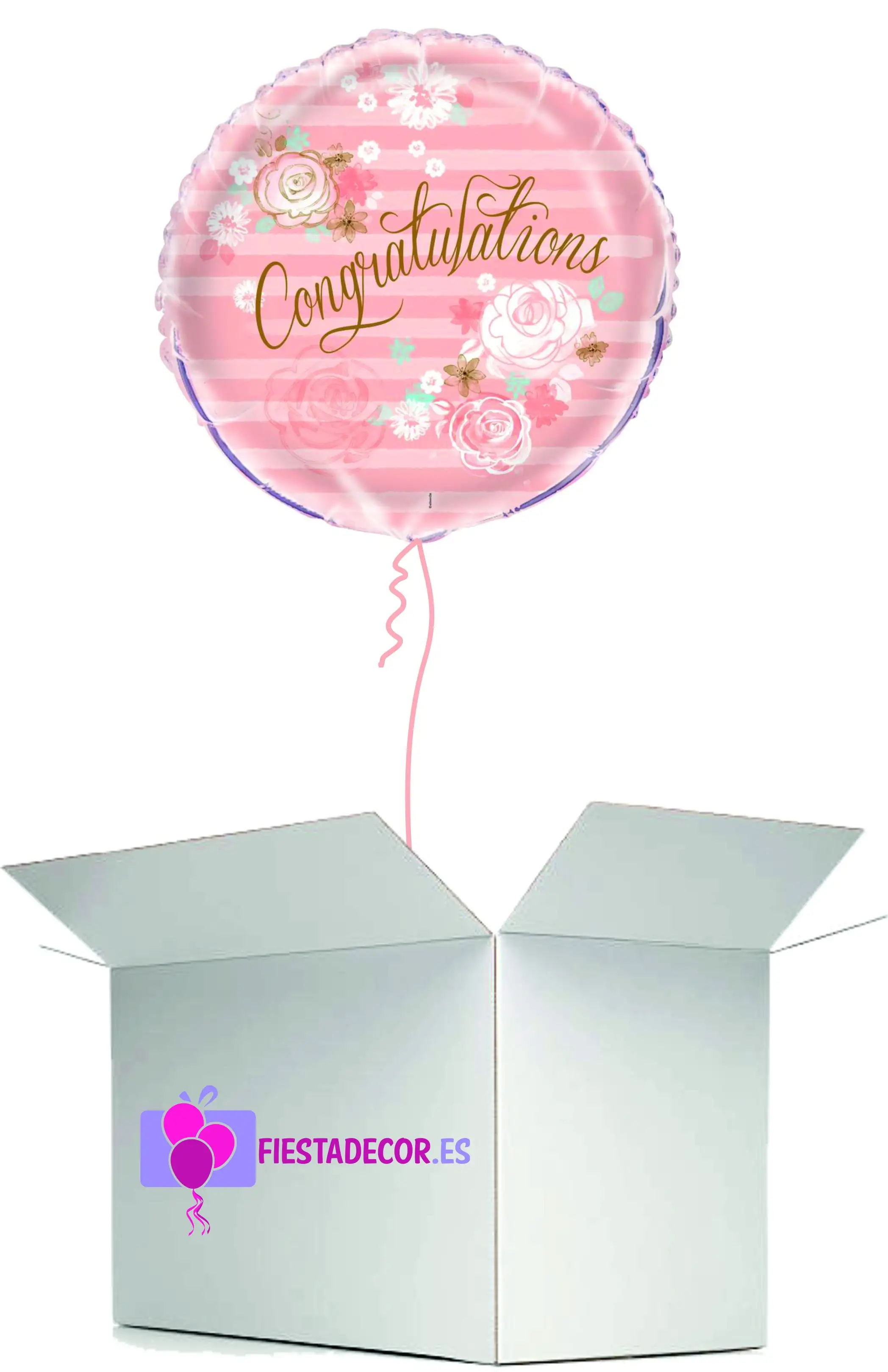 Globe in surprise box congratulations