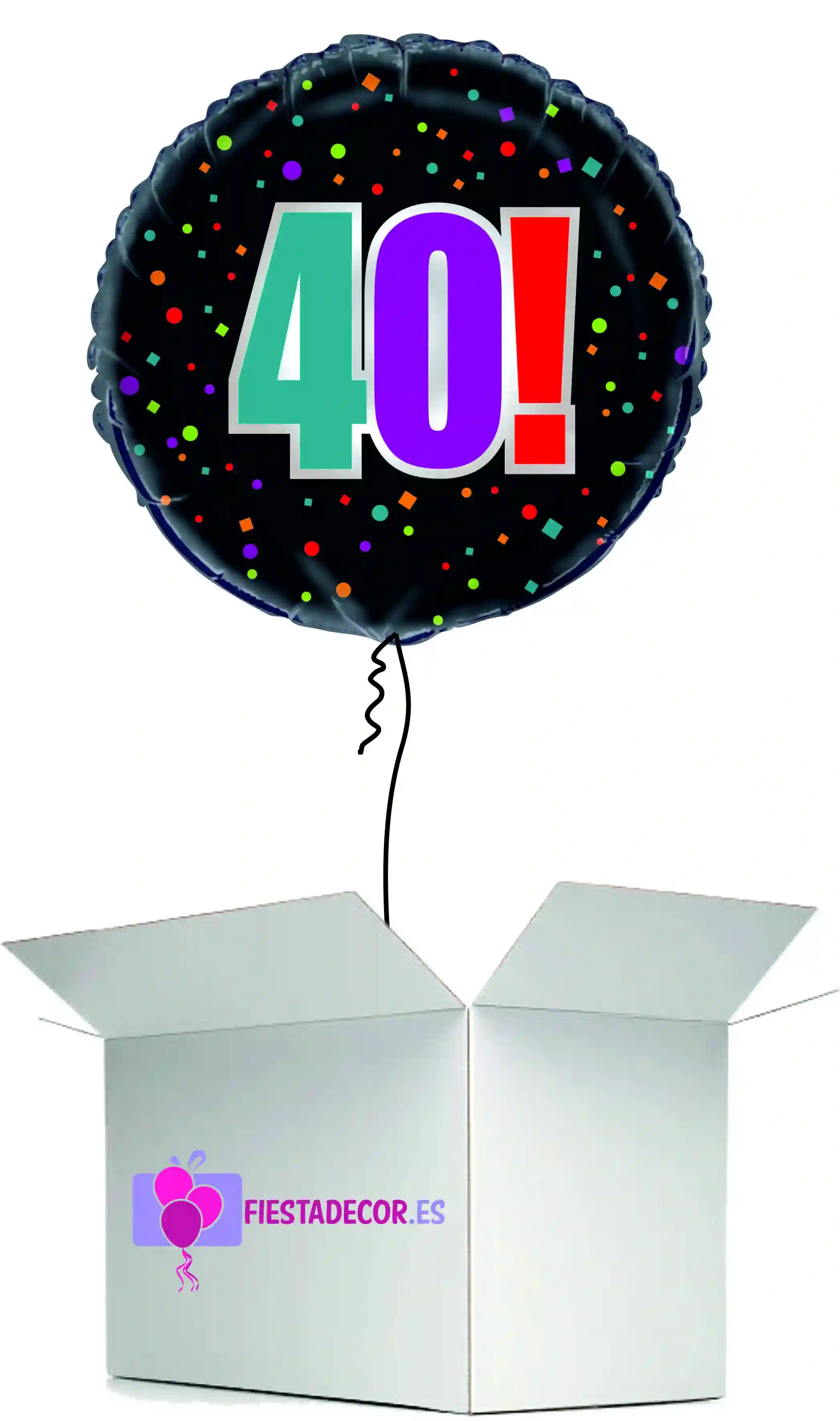 Round surprise box 40 birthday