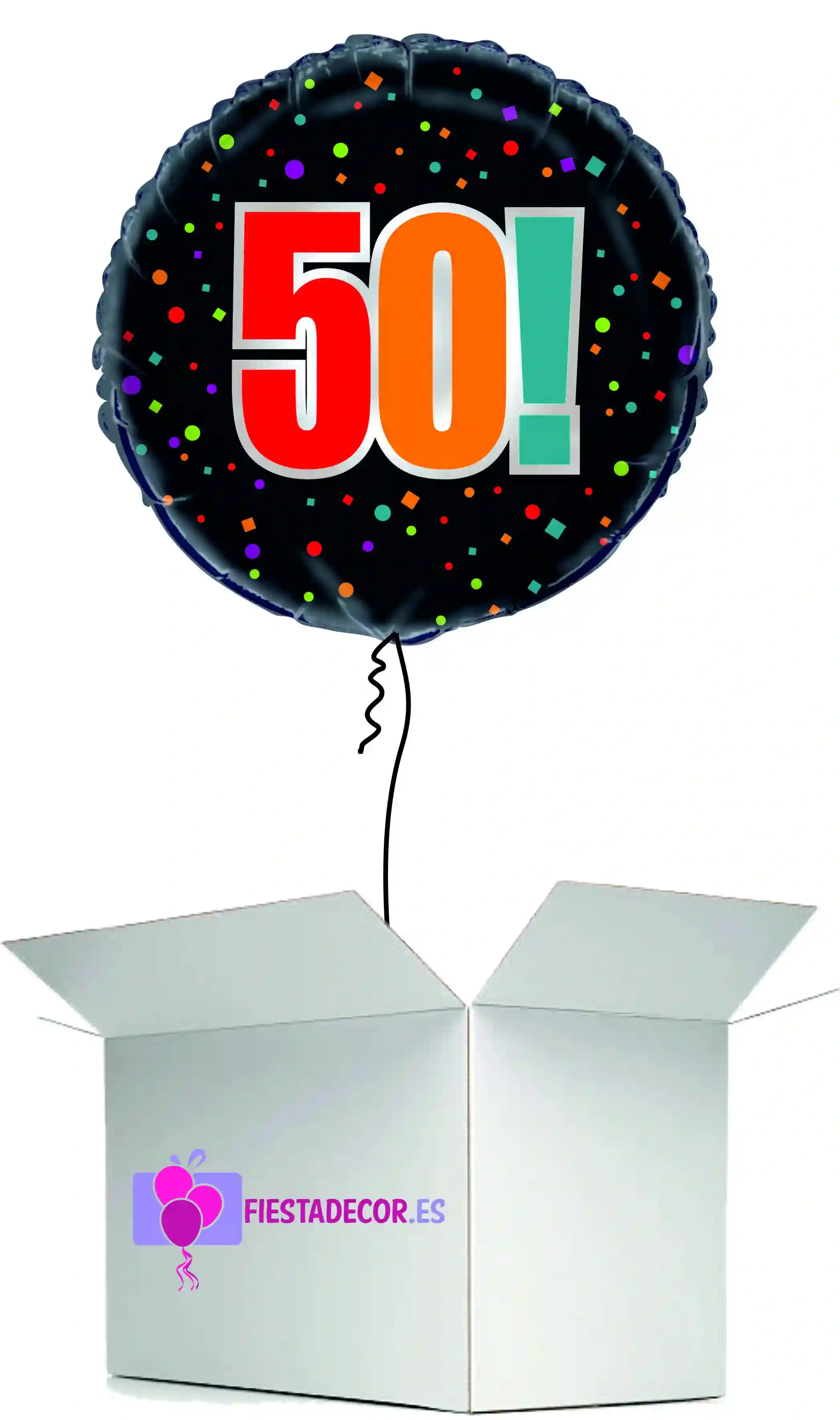 Round surprise box 50 birthday