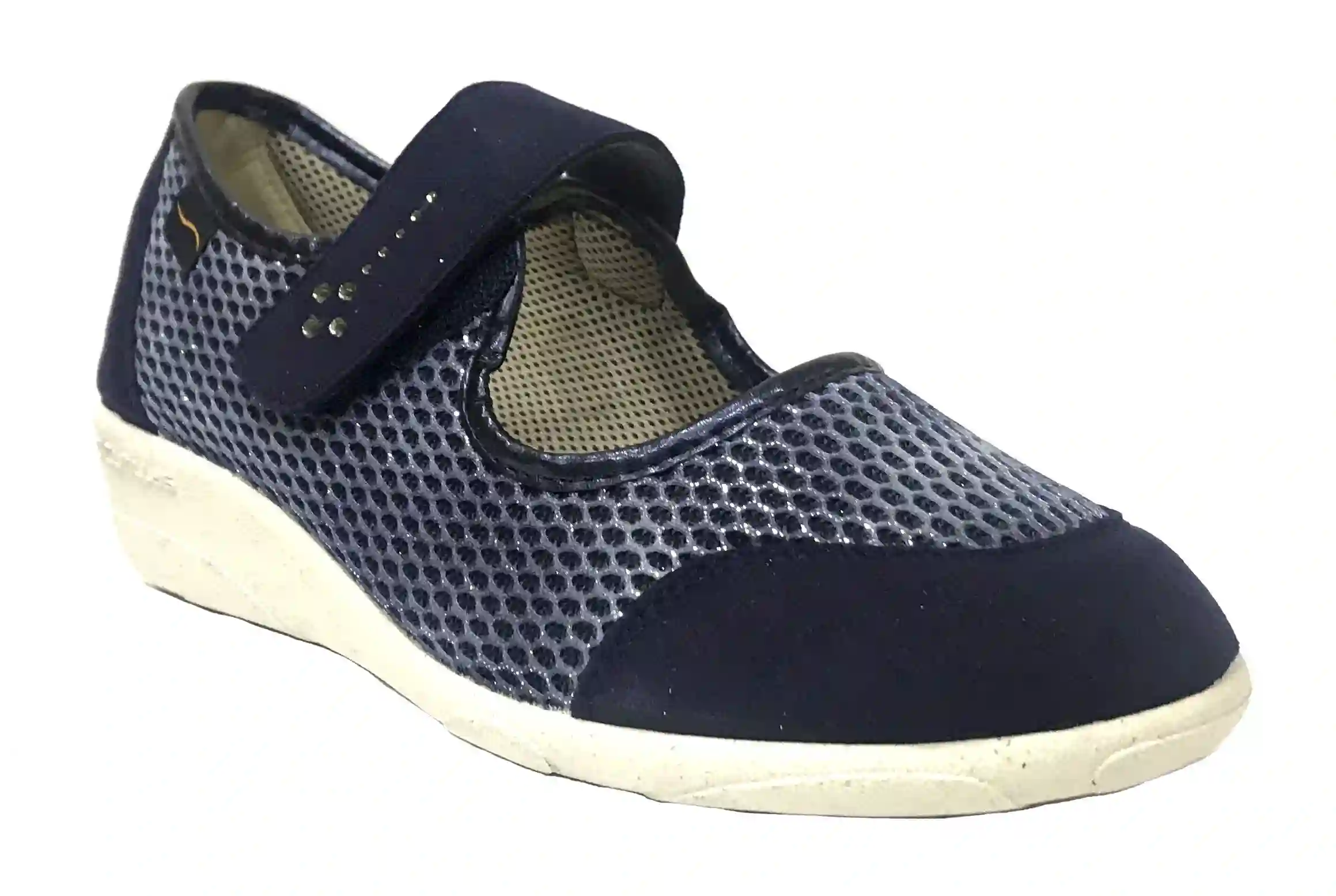 Doctor Cutillas 08C 3275 Marino Zapatilla de Mujer con velcro y plantilla