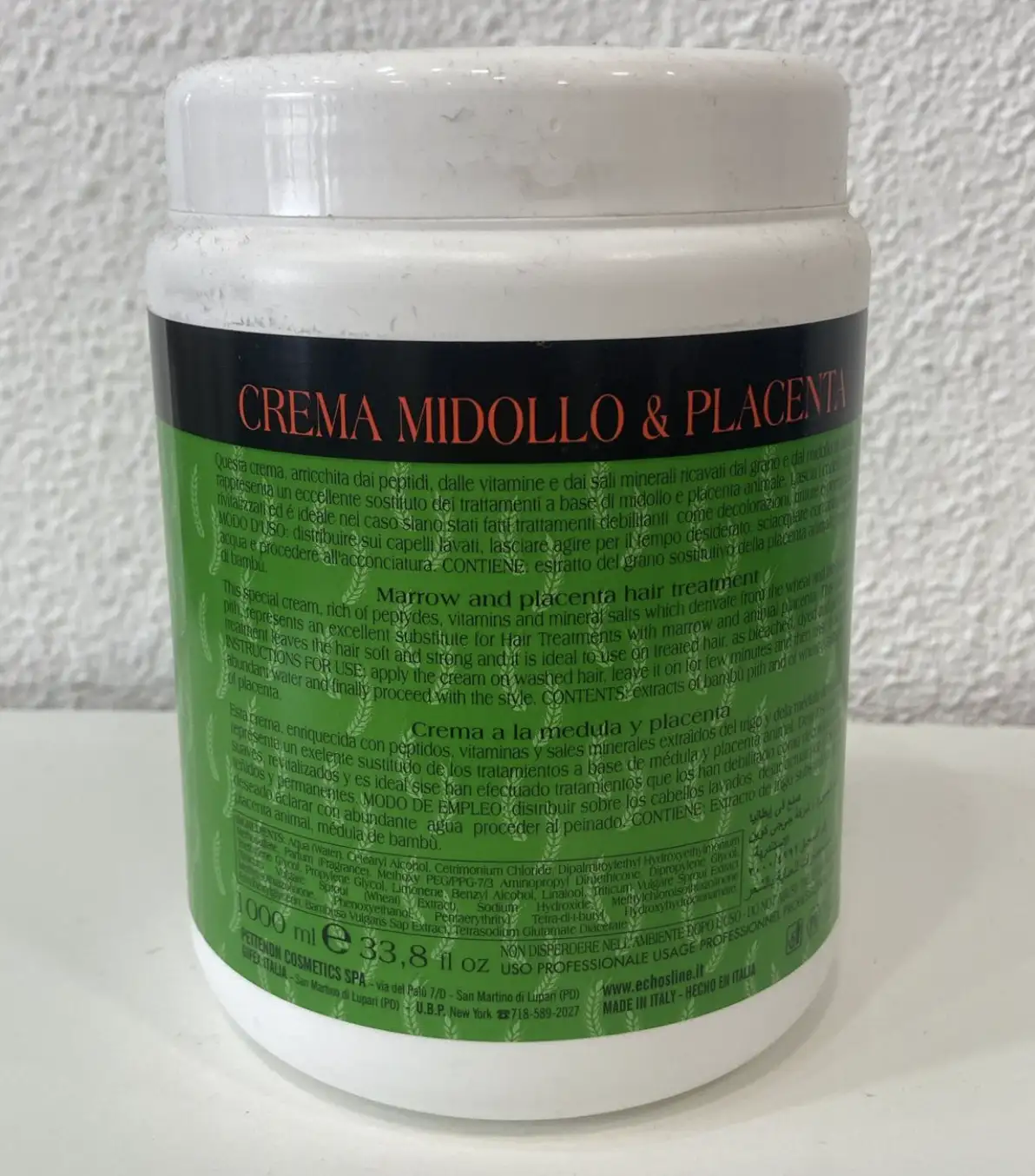 MIDOLOL & PLACENTA CREAM 1000ML - Strengthen your hair - Image 2