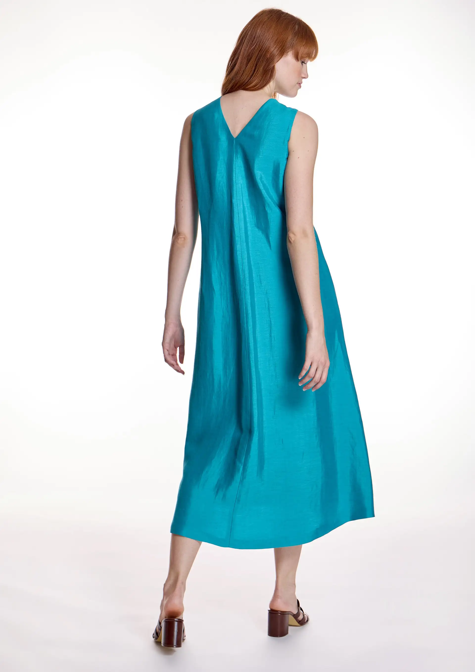 Dress Alba Count Turquoise Satin - Image 5