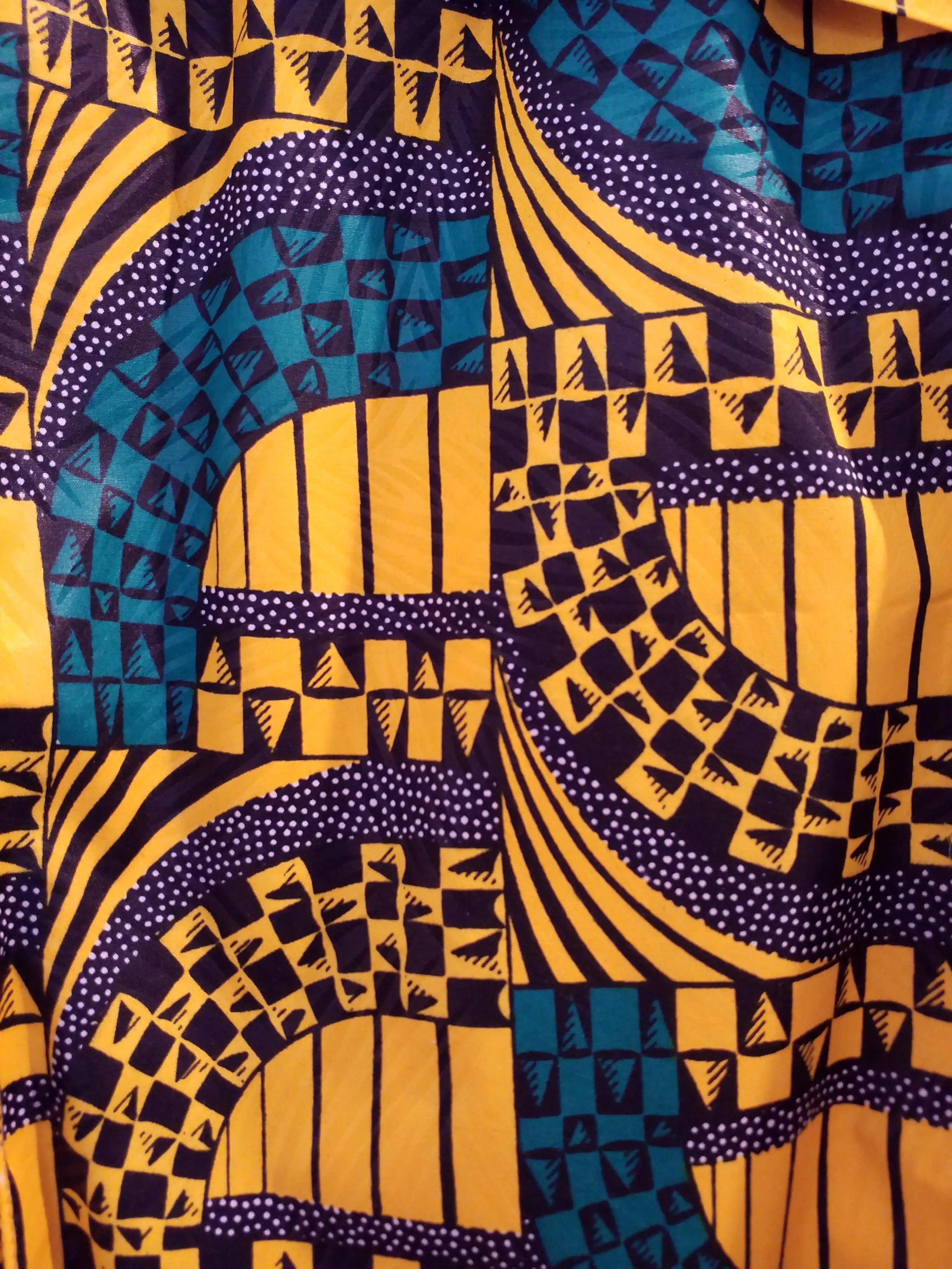Falda midi con estampado africano - Imagen 7