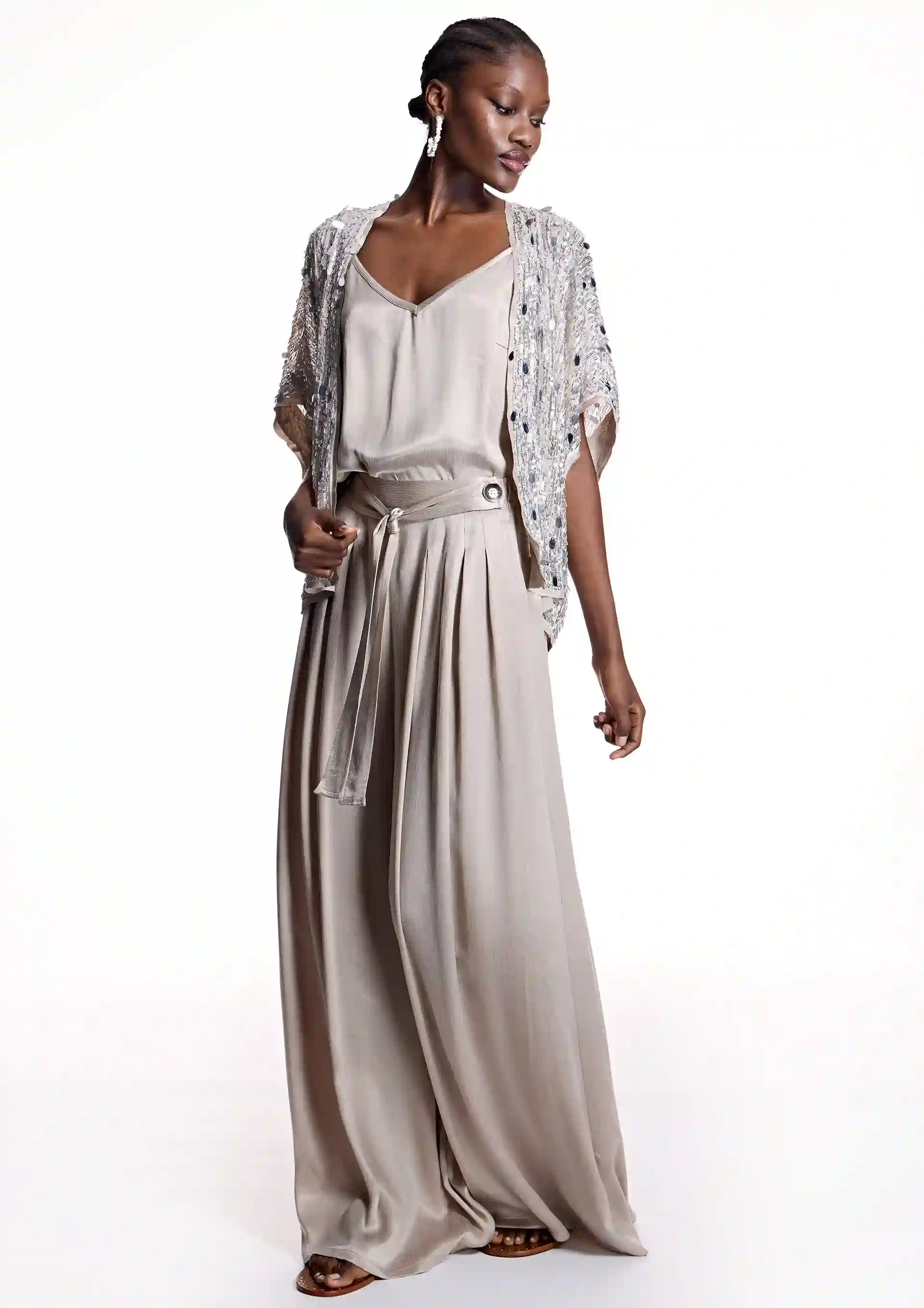 Alba Conde Palazzo Satén pants