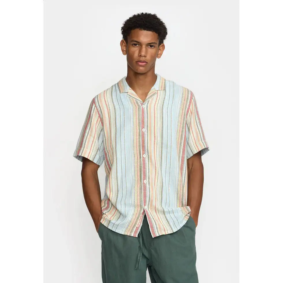 Blue striped shirt