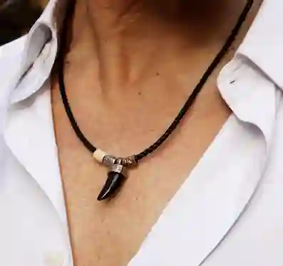 Collar hombre PLATADEPALO cuero