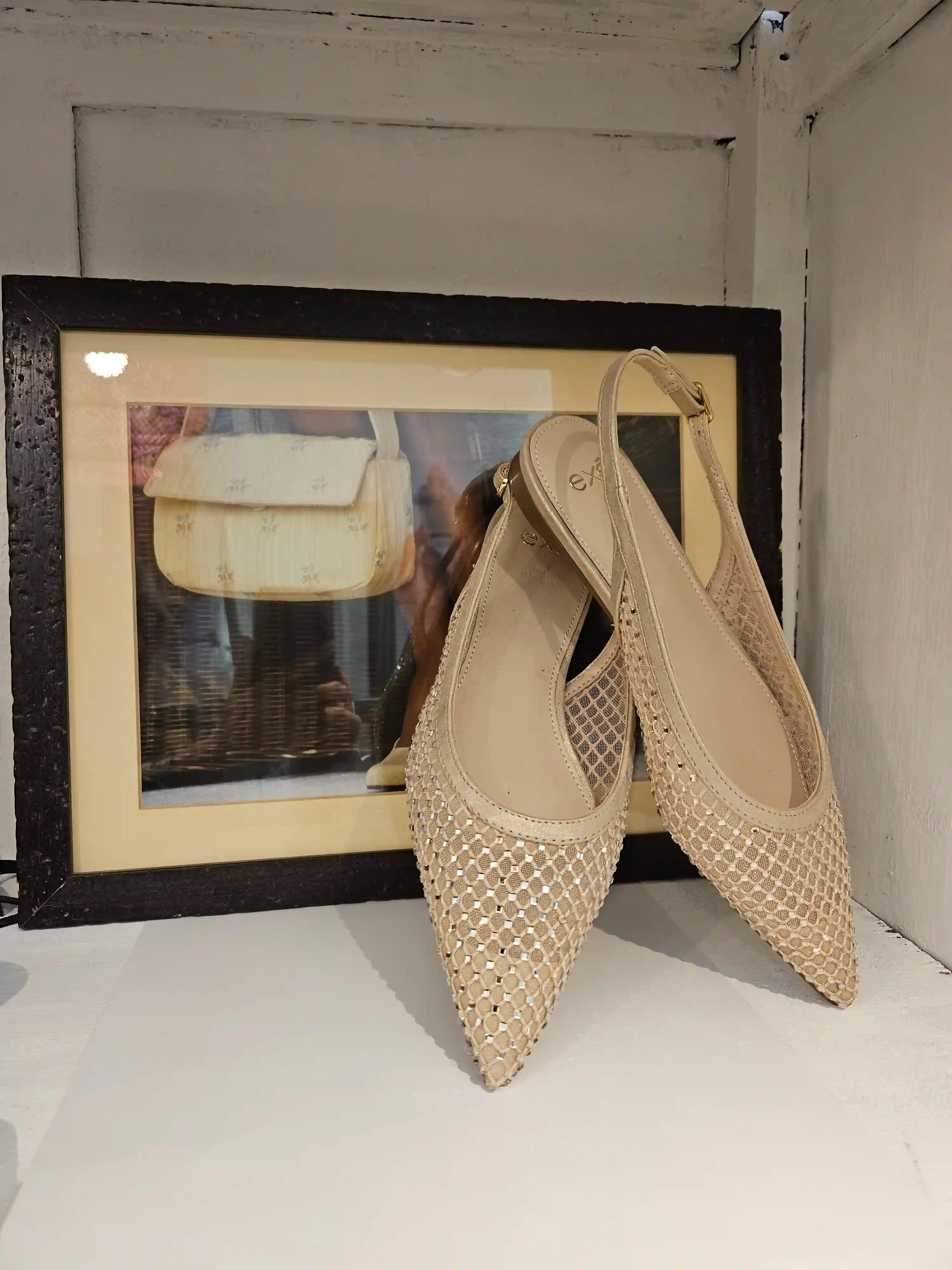Bailarinas con strass Beige