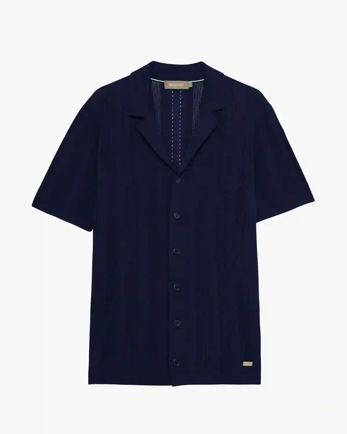 Gianni Lupo blue knit shirt