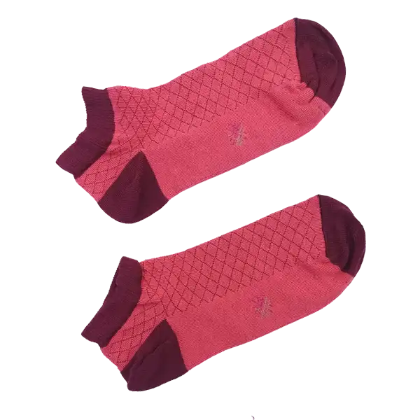 MissCalcetin Tobillero Rombo Scarlet Rubi
