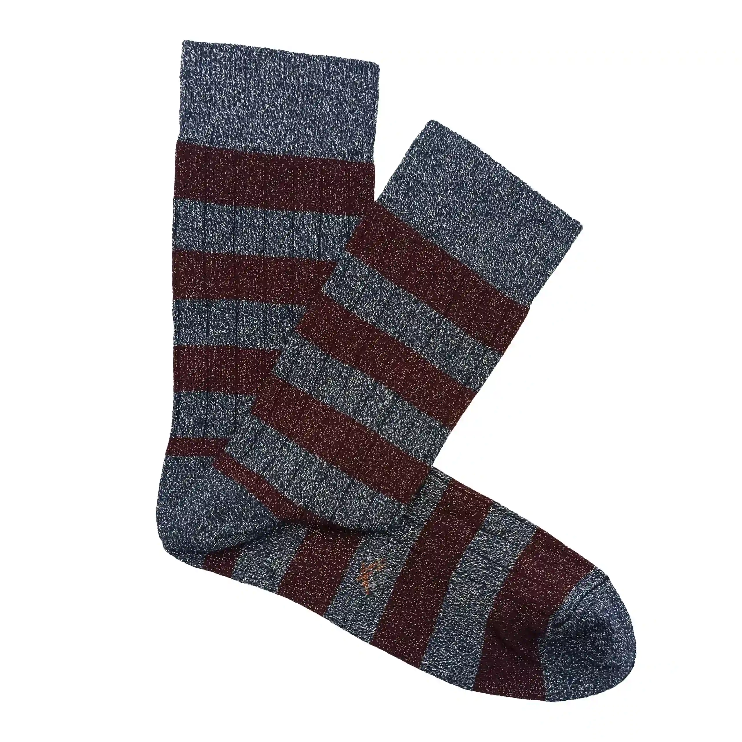 Misscalcetin Baja Brilli Brilli Bordeaux Marine Raya