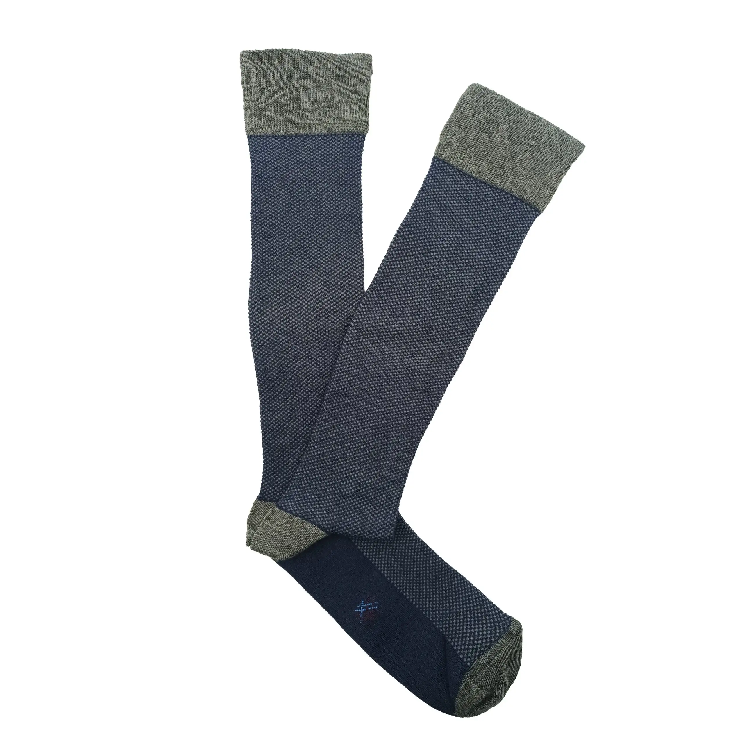 Misscalcetin Caña High Ojo Marino-Gris Perdiz