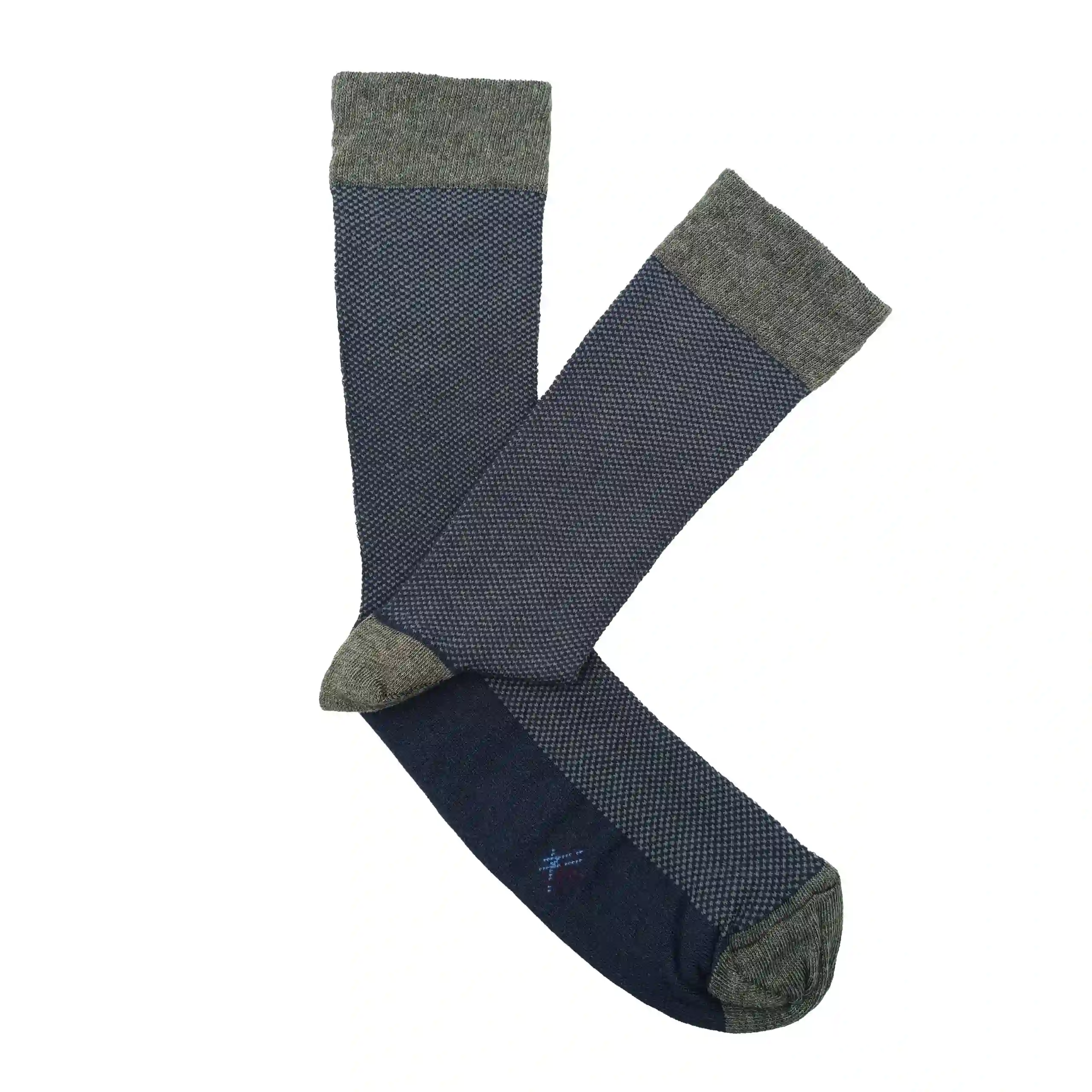 Misscalcetin Caña Low Eye Marino-Gris Perdiz