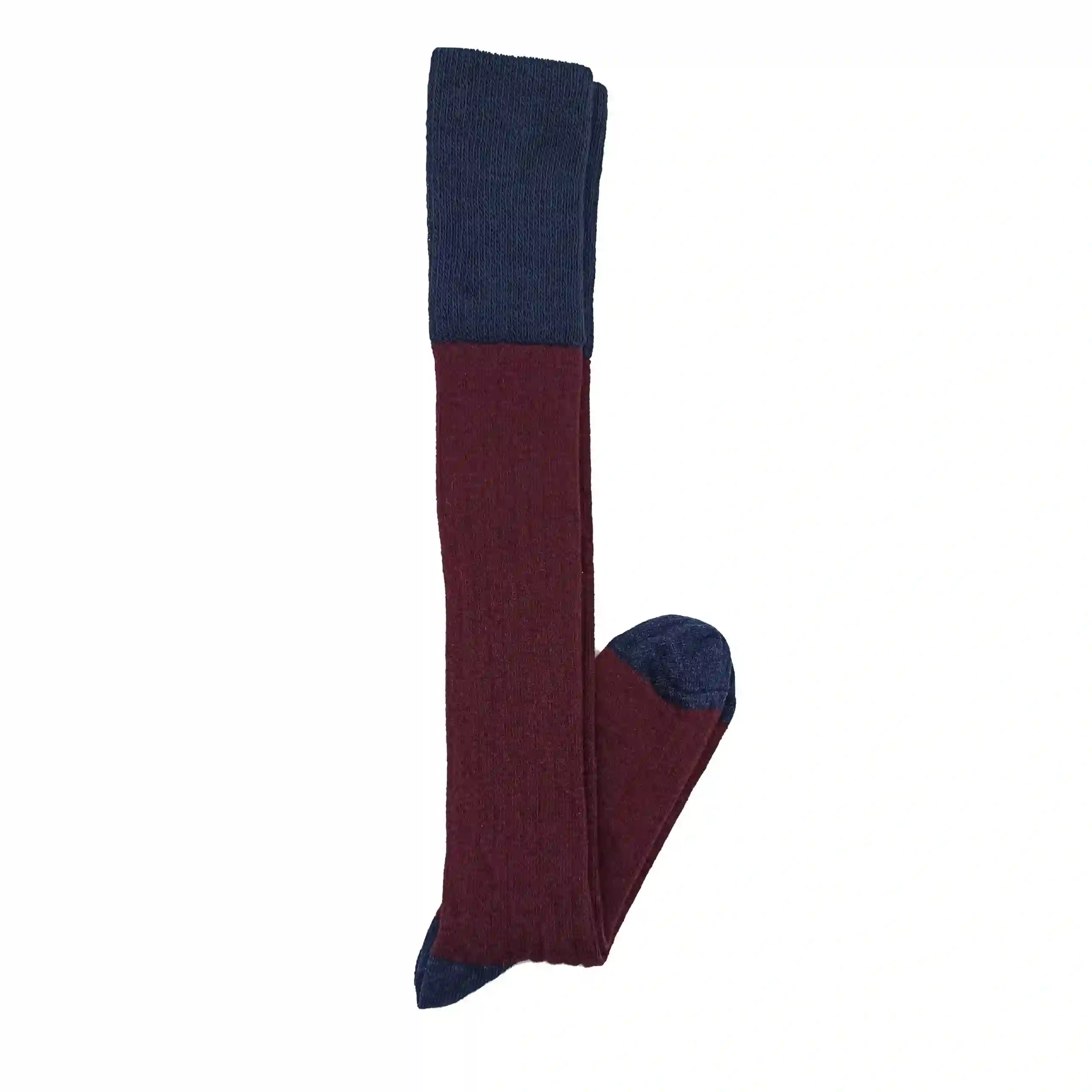 Misscalcetin Calza Burgundy Lana - Marino