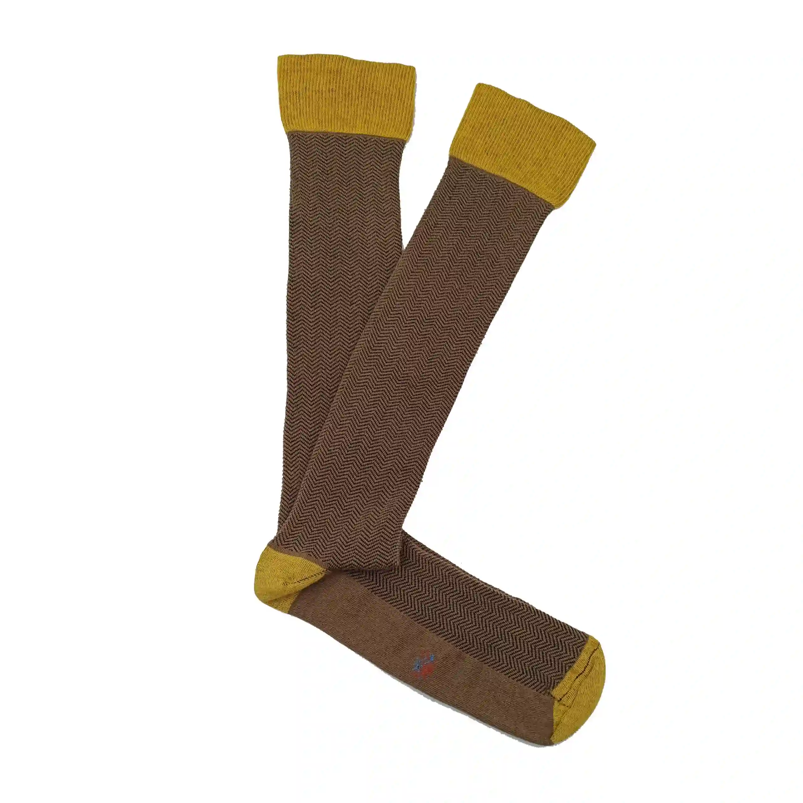 Misscalcetin Caña Alta Espiga Brown Curry