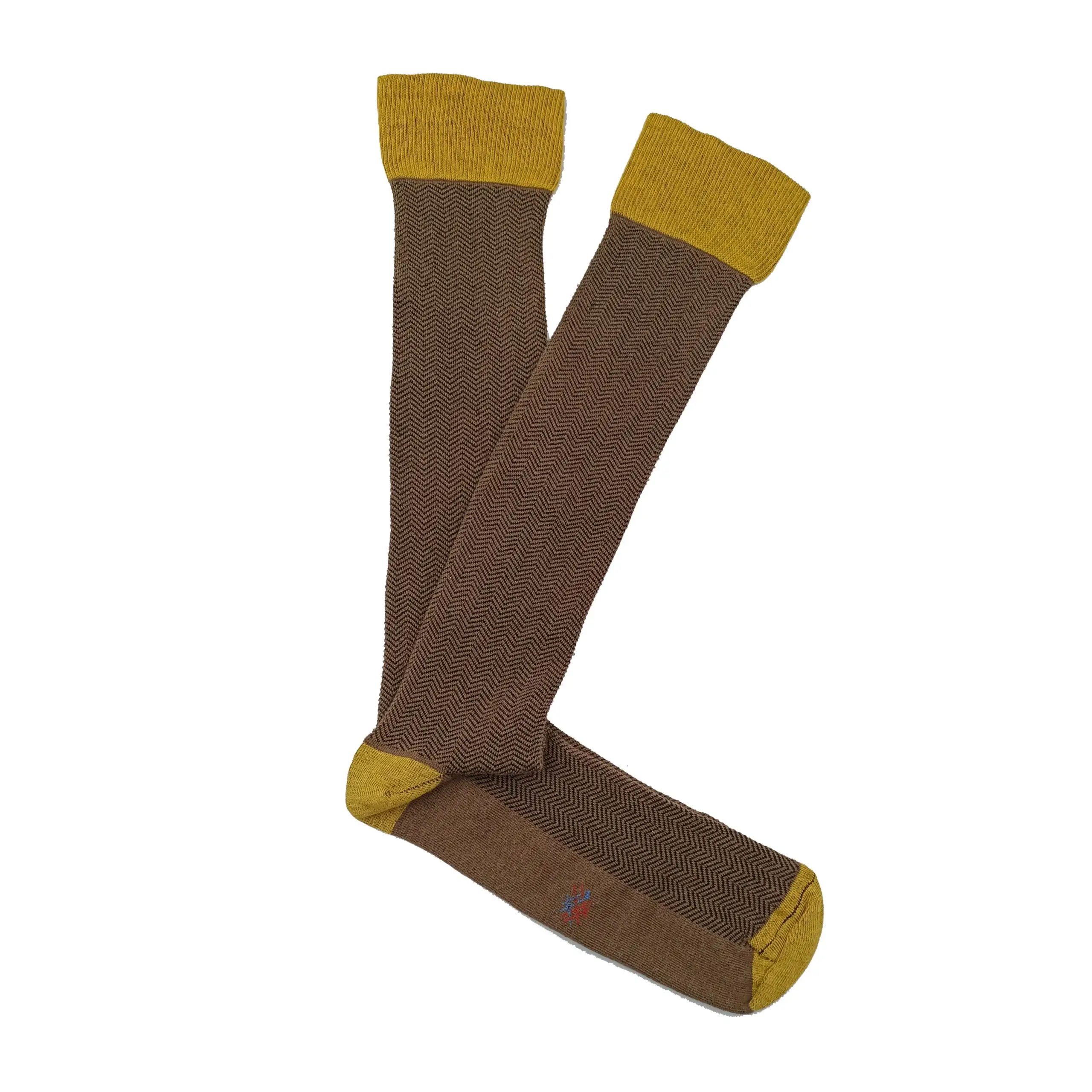 Misscalcetin Caña Alta Espiga Brown Curry