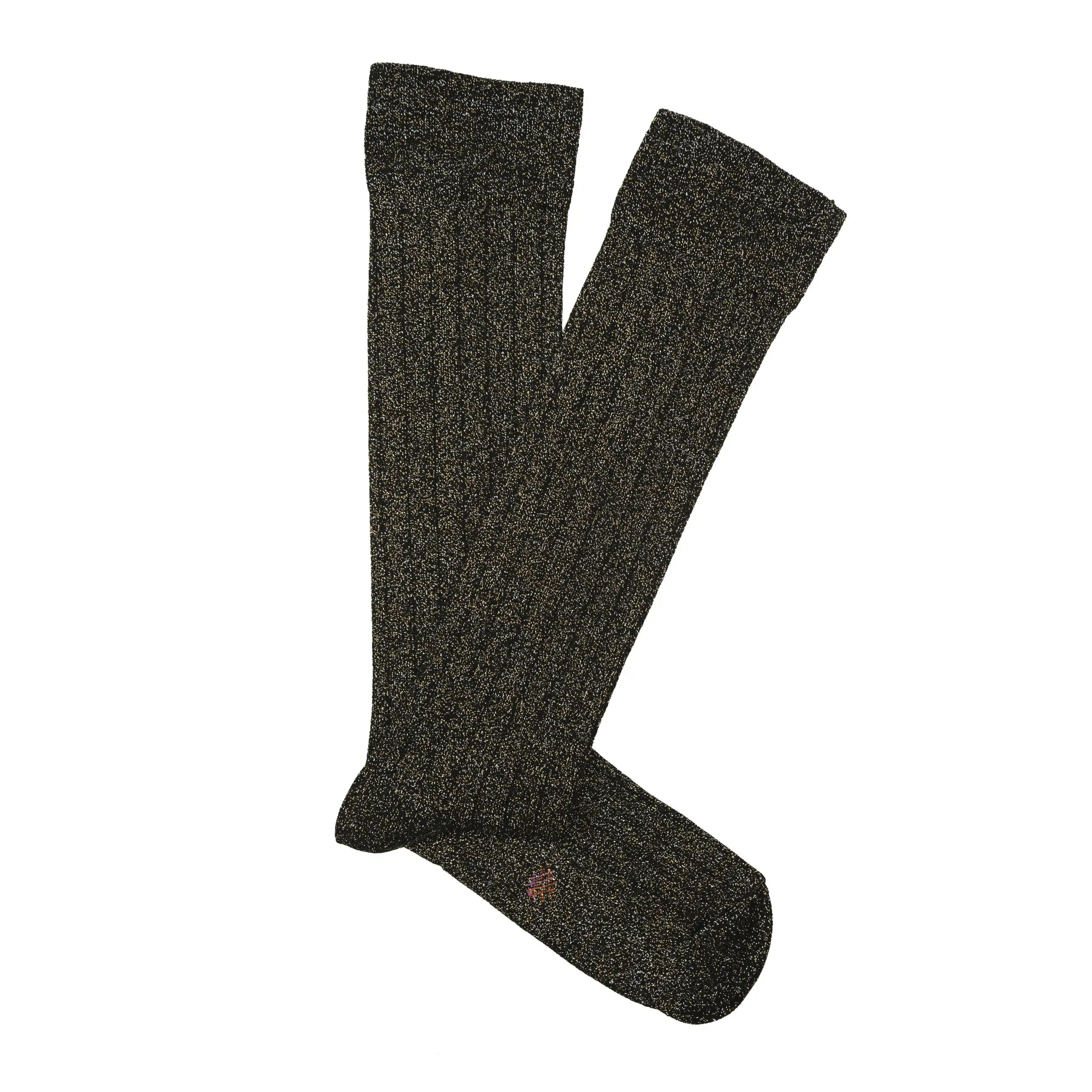 Misscalcetin Caña Alta Brilli Black Black