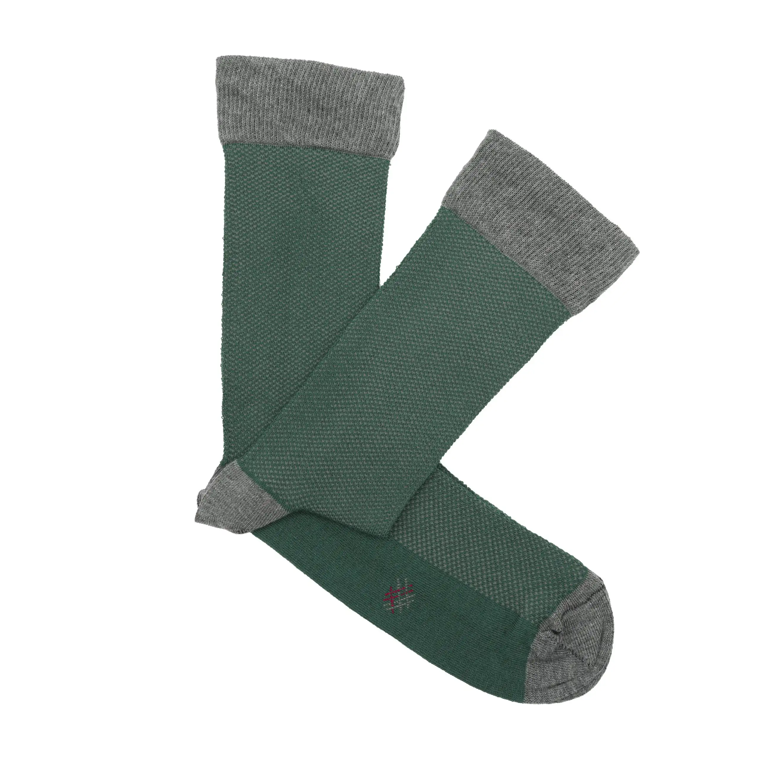 Misscalcetin Low Caña Eye Evergreen-Gris