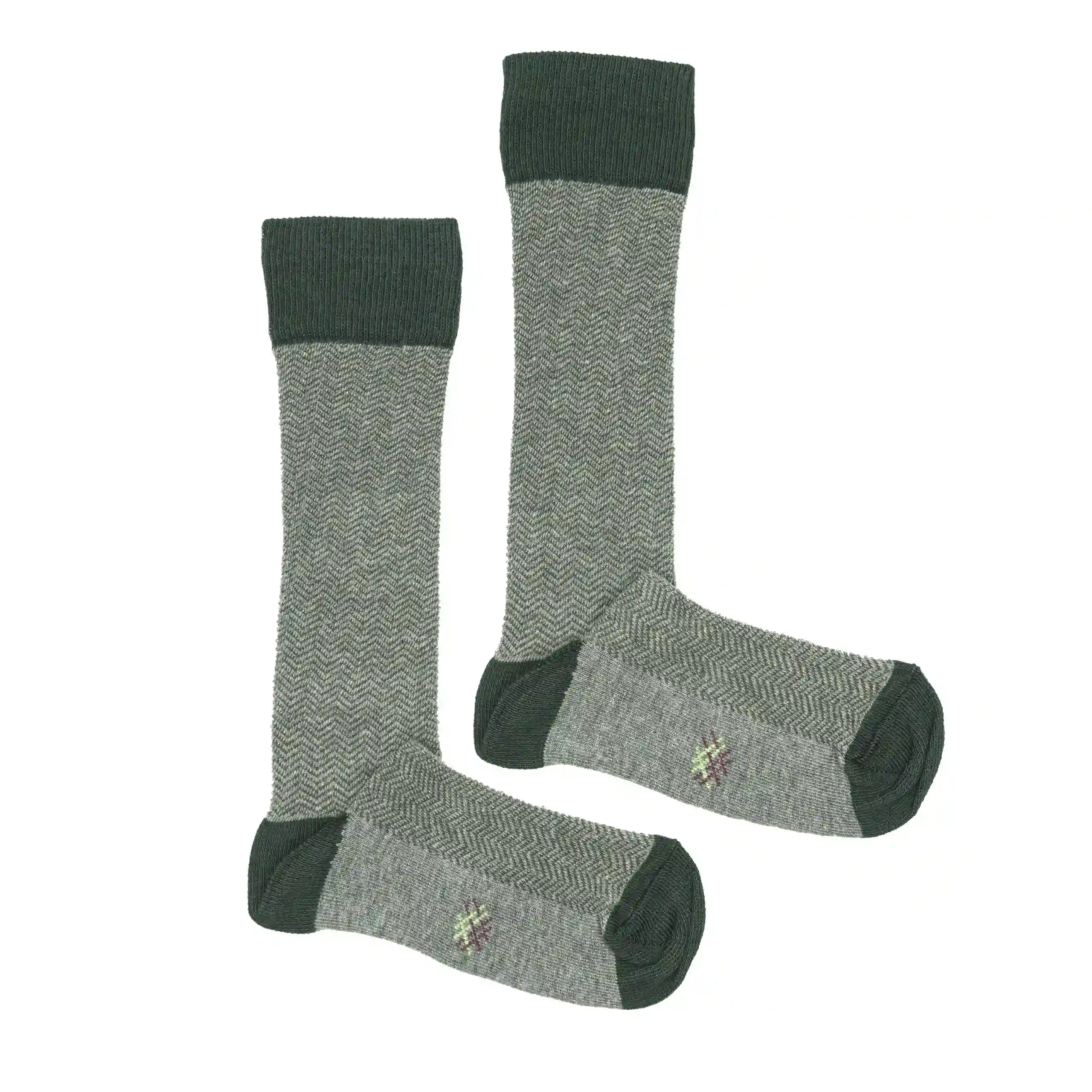 Misscalcetin Kids Espiga Gris-Botella