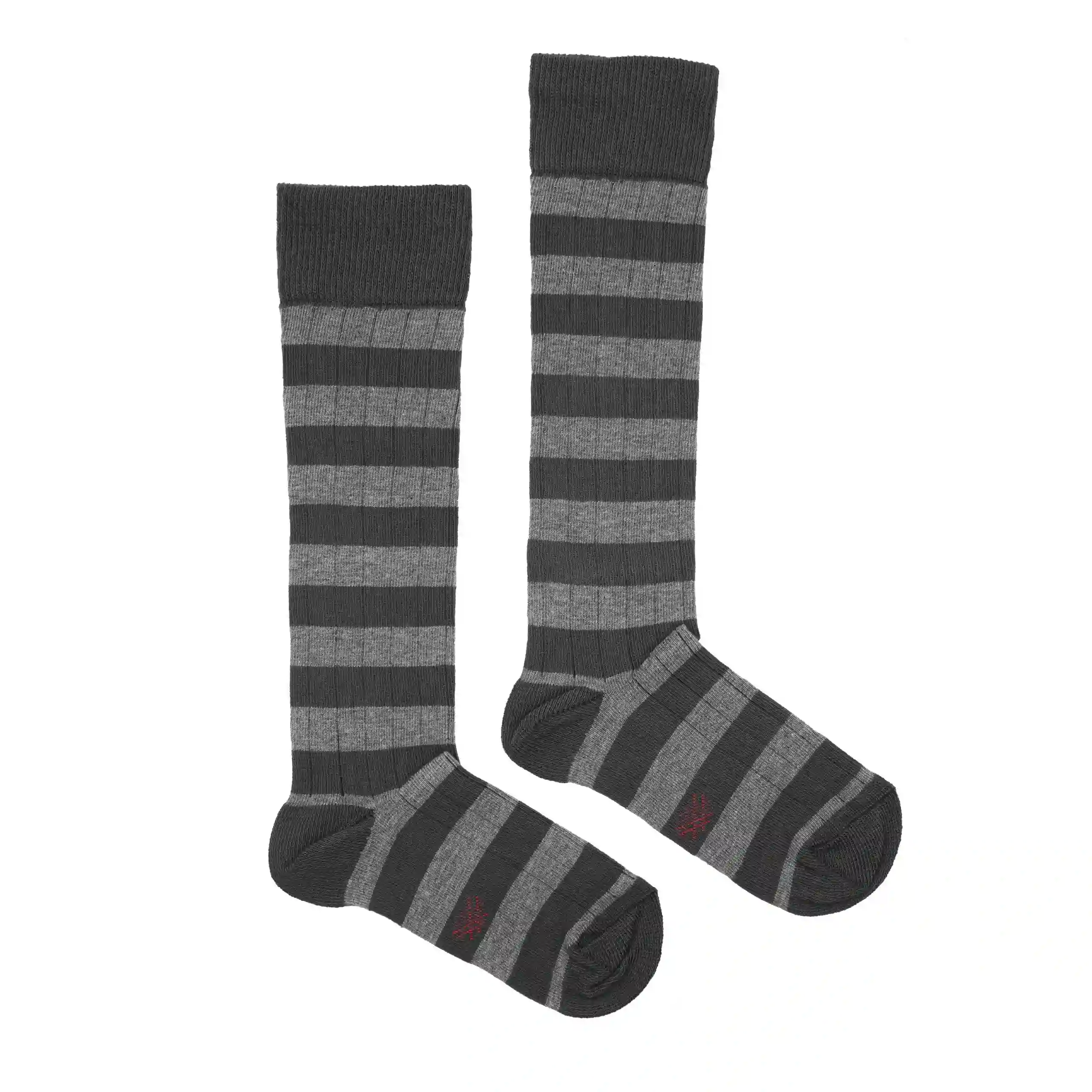Misscalcetin Kids Gray-Antracite stripes
