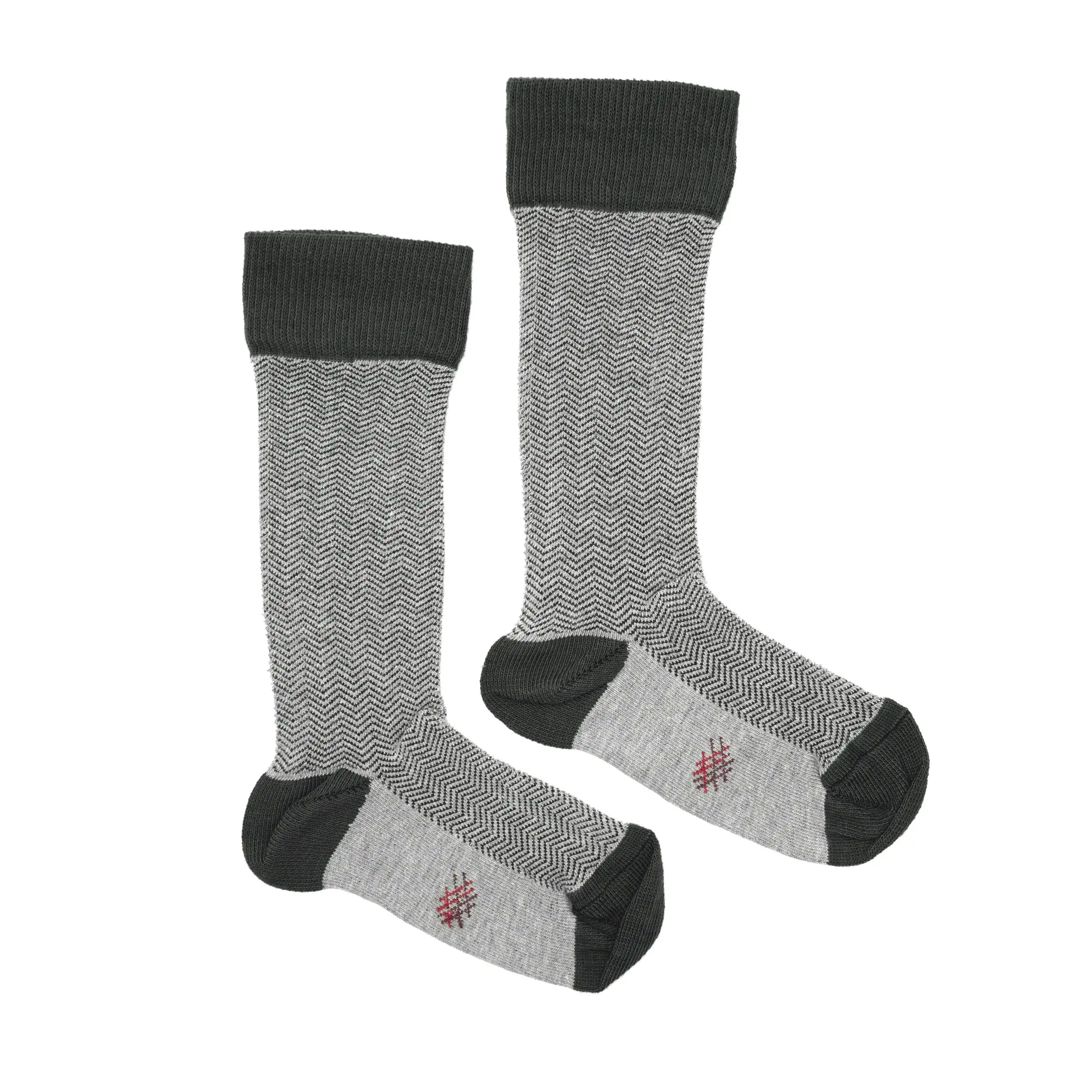 Misscalcetin Kids Espiga Gris-Antracita