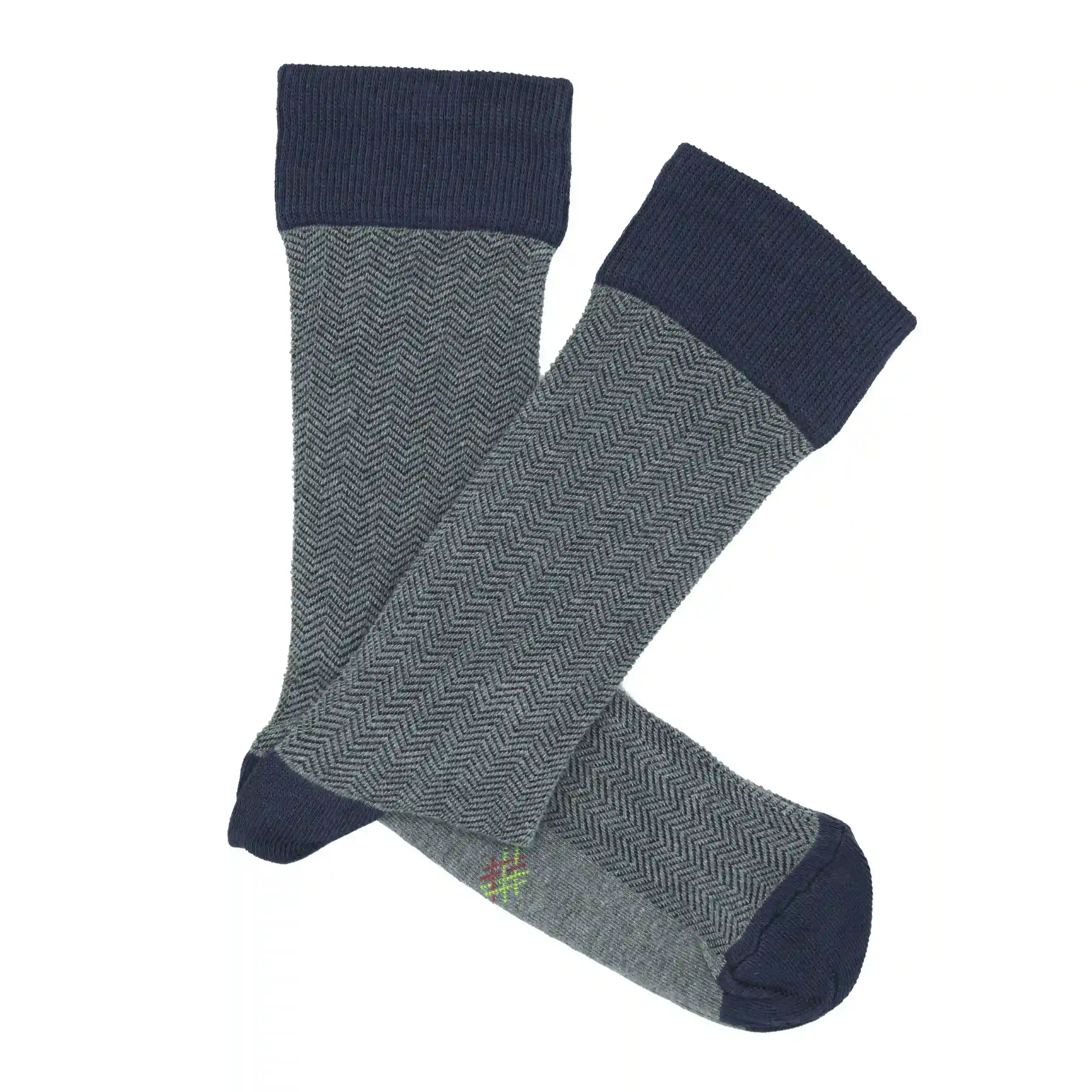 Misscalcetin Low Gray-Marino Spike Caña