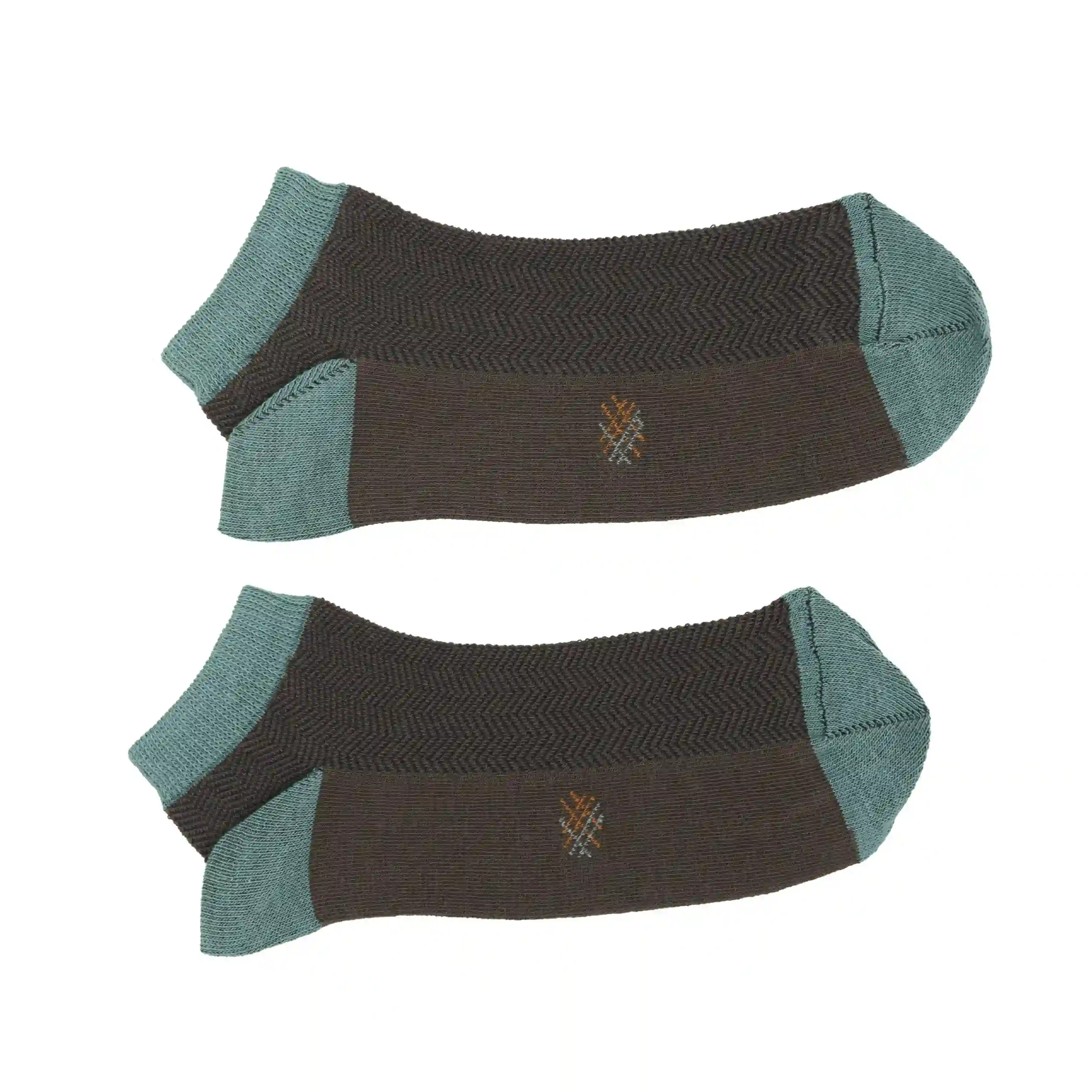 MissCalcetin Tobillero Espiga Marron-Ginebro