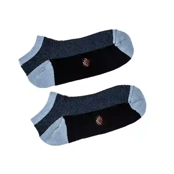 Misscalcetin Togillero Espiga Negro Celeste