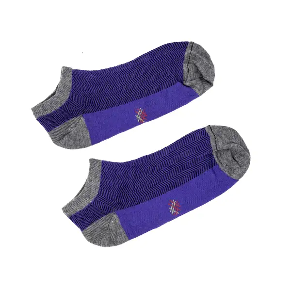 Misscalcetin Togillero Espiga Morado Gray