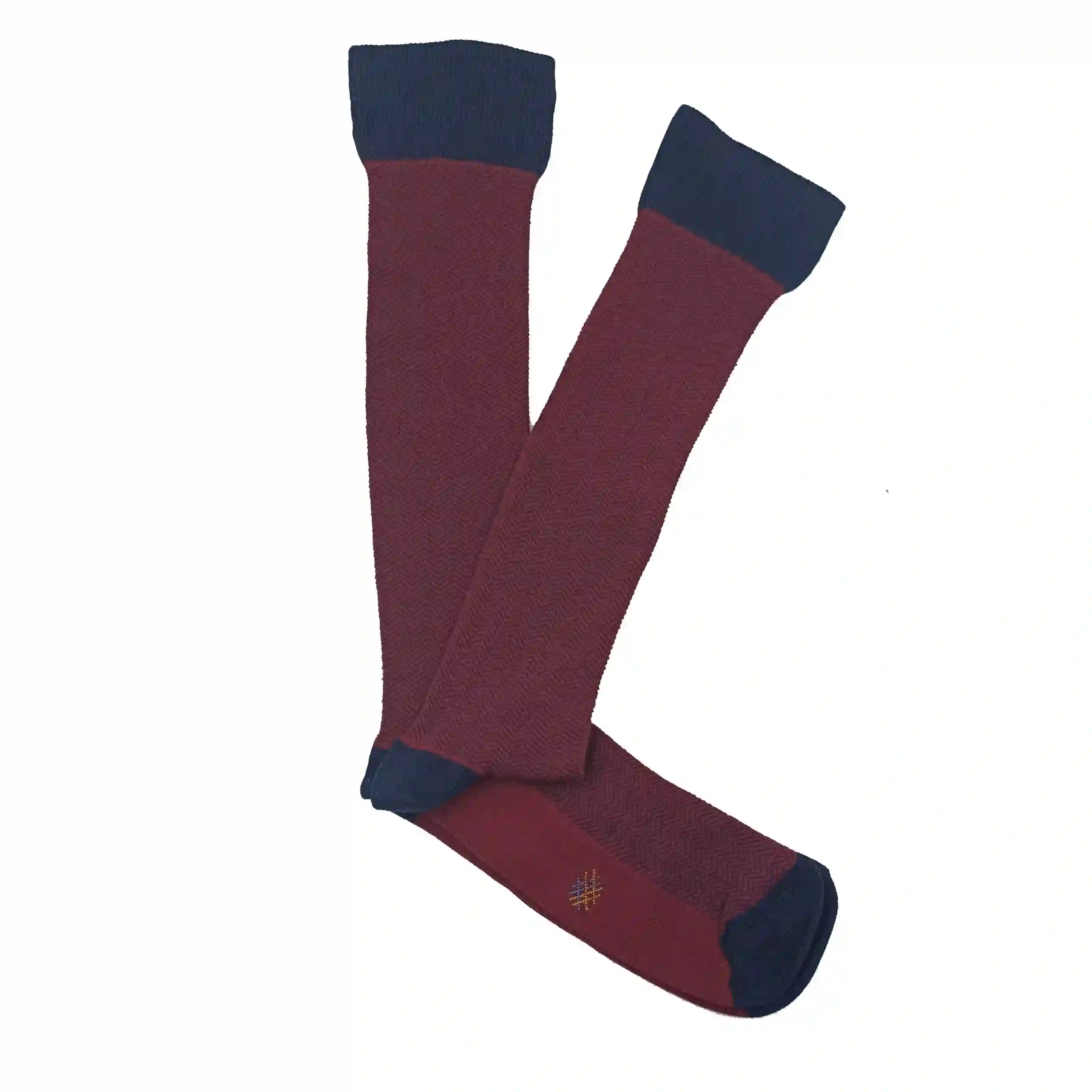 Misscalcetin Caña Alta Burgundy Marine Spike