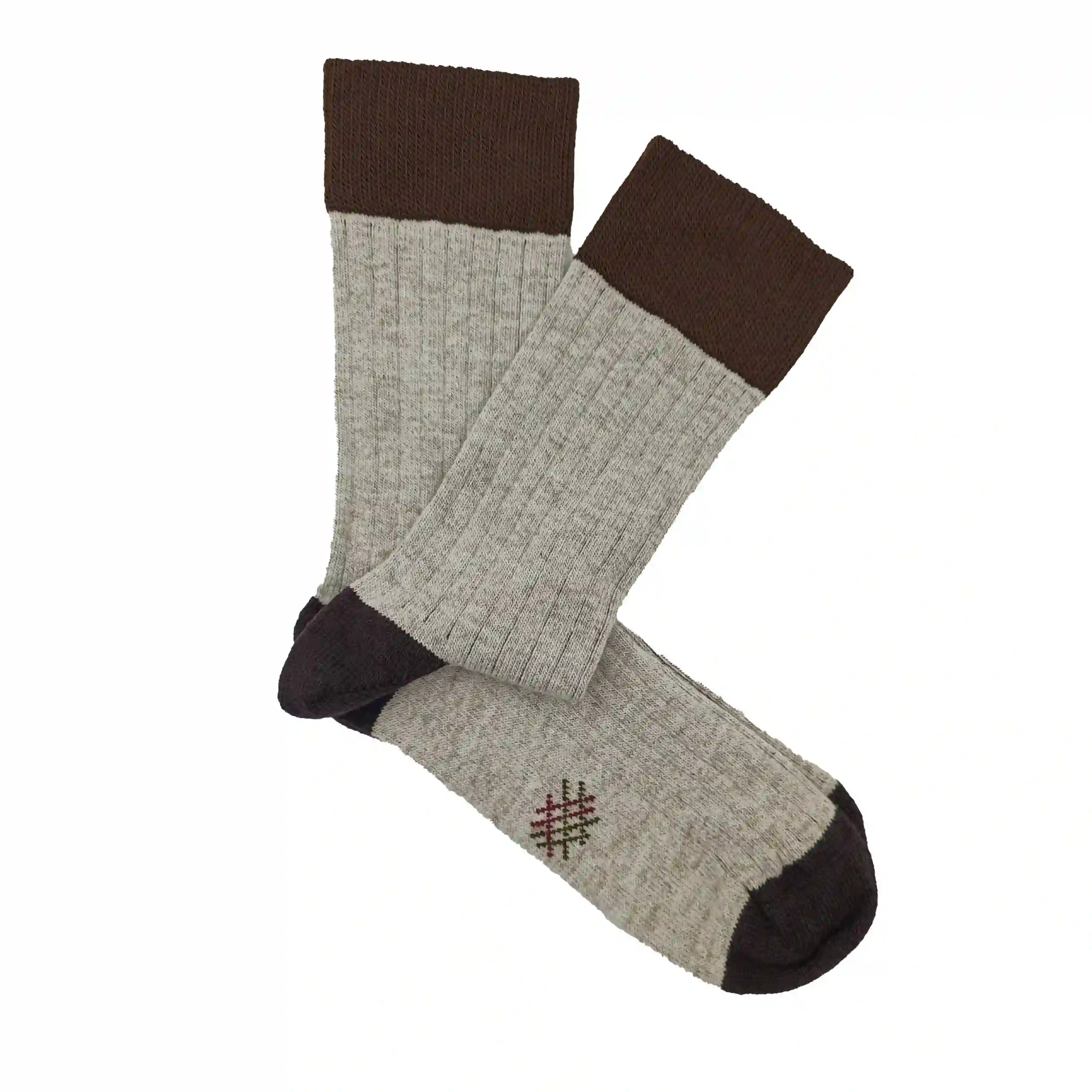 Misscalcetin Lana Low Brown Beige