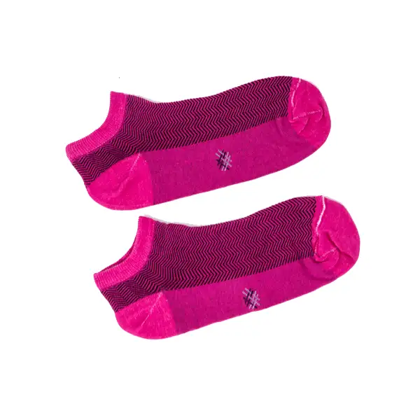 MissCalcetin Tobillero Espiga Fucsia
