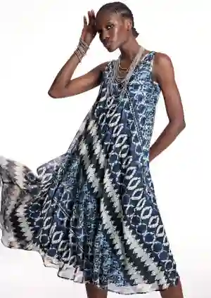 Alba Count Dress Fluid in Azules