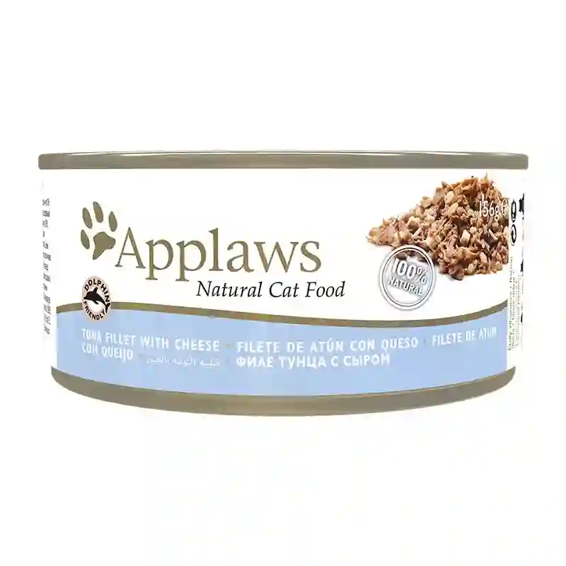 APPLAWS CAT LATA ATUN CON QUESO 24X156GR