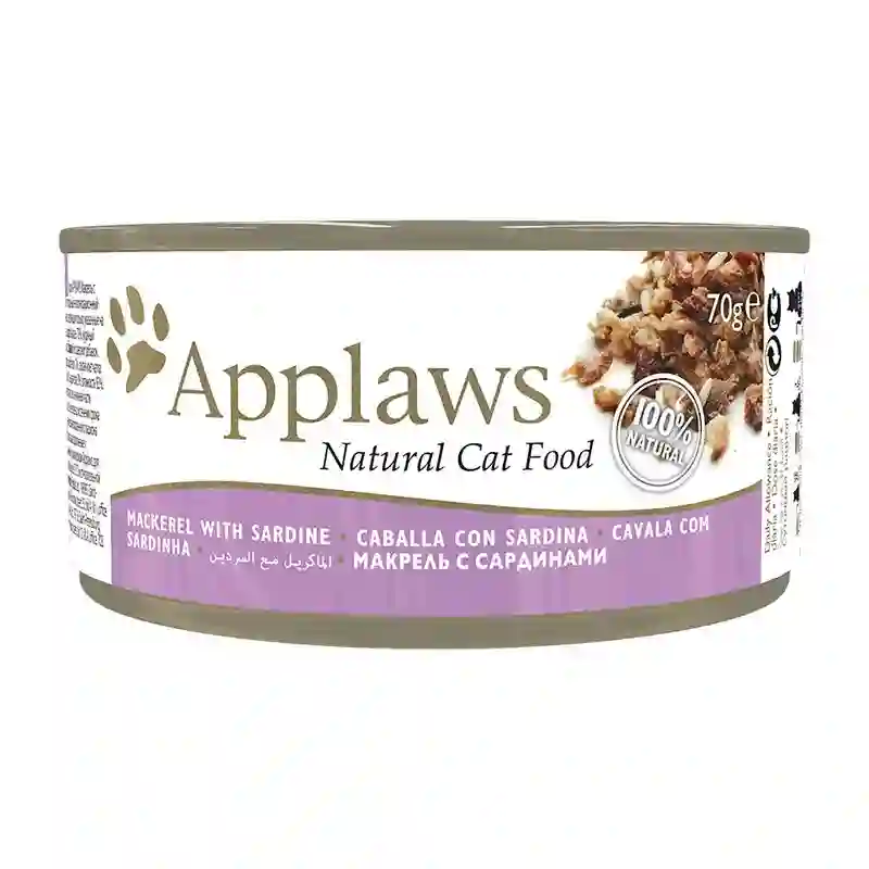 APPLAWS CAT LATA CABALLA Y SARDINA 24X70GR
